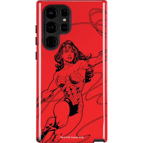 DC Comics Wonder Woman Comic Pop Galaxy S22 Ultra Pro Case