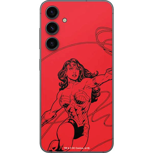 DC Comics Wonder Woman Comic Pop Galaxy S23 FE Skin