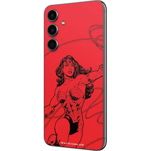 DC Comics Wonder Woman Comic Pop Galaxy S23 FE Skin