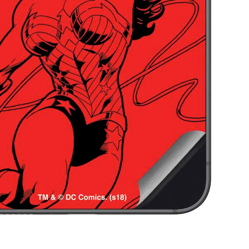 DC Comics Wonder Woman Comic Pop Galaxy S23 FE Skin