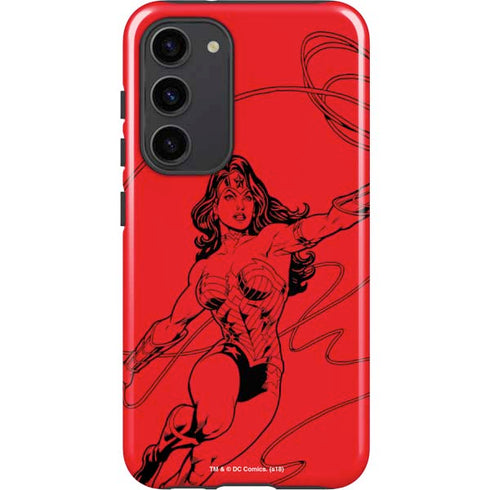 DC Comics Wonder Woman Comic Pop Galaxy S23 Plus Pro Case