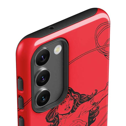 DC Comics Wonder Woman Comic Pop Galaxy S23 Plus Pro Case