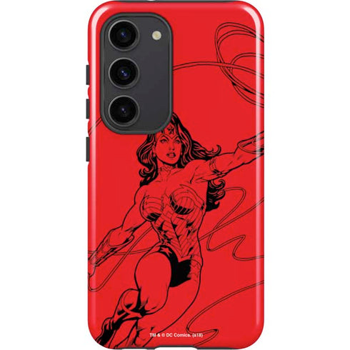 DC Comics Wonder Woman Comic Pop Galaxy S23 Pro Case