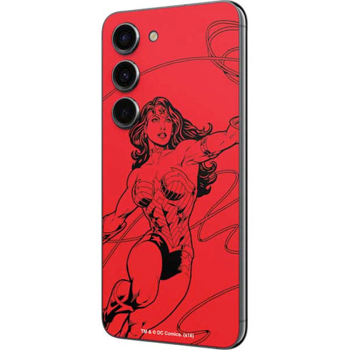 DC Comics Wonder Woman Comic Pop Galaxy S23 Skin