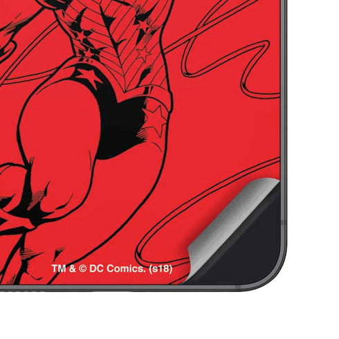 DC Comics Wonder Woman Comic Pop Galaxy S23 Skin