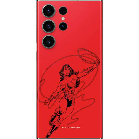 DC Comics Wonder Woman Comic Pop Galaxy S23 Ultra Skin