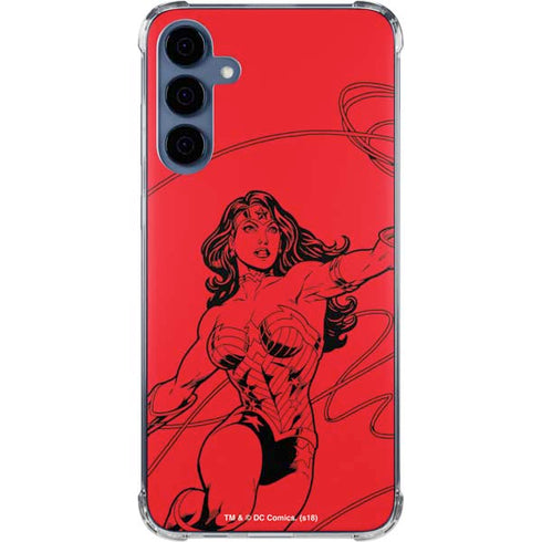 DC Comics Wonder Woman Comic Pop Galaxy S24 Clear Case