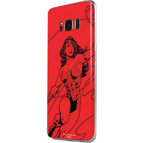 DC Comics Wonder Woman Comic Pop Galaxy S8 Skin