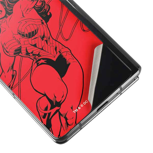 DC Comics Wonder Woman Comic Pop Galaxy Z Fold2 5G Skin