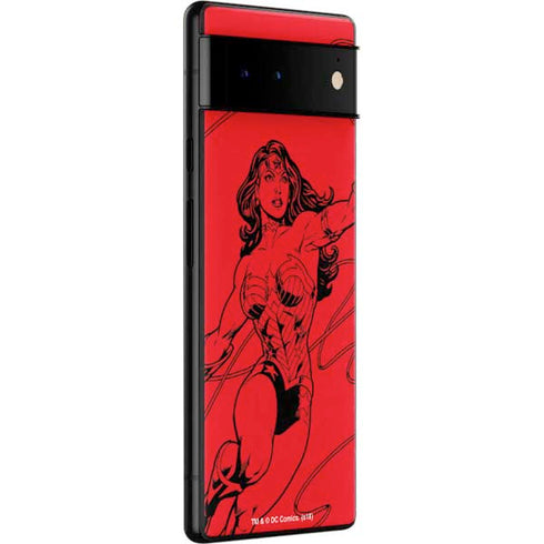 DC Comics Wonder Woman Comic Pop Google Pixel 6 Pro Skin