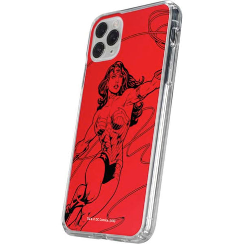 DC Comics Wonder Woman Comic Pop iPhone 11 Pro Clear Case