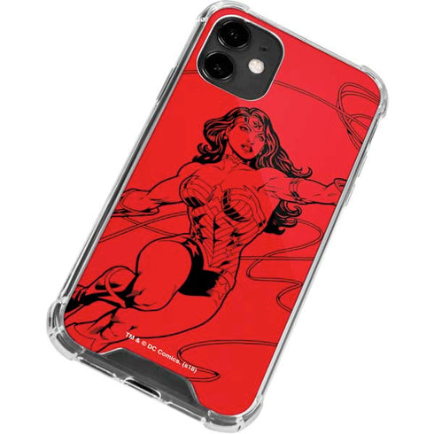 DC Comics Wonder Woman Comic Pop iPhone 12 Clear Case