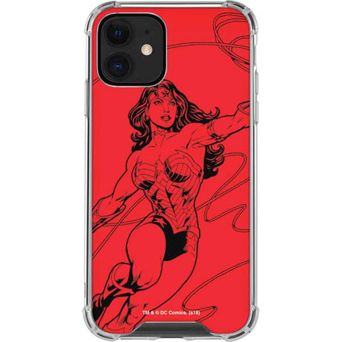 DC Comics Wonder Woman Comic Pop iPhone 12 Mini Clear Case