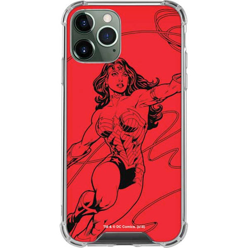DC Comics Wonder Woman Comic Pop iPhone 12 Pro Clear Case