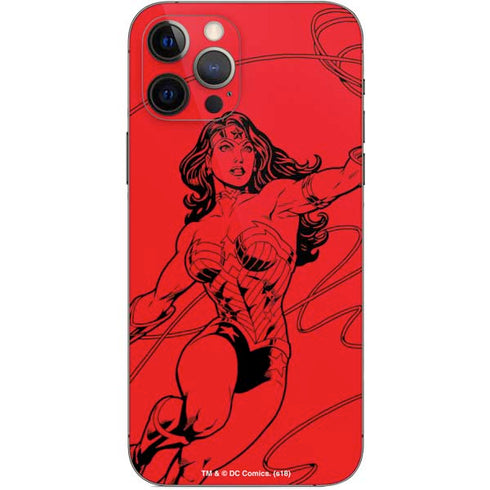 DC Comics Wonder Woman Comic Pop iPhone 12 Pro Skin