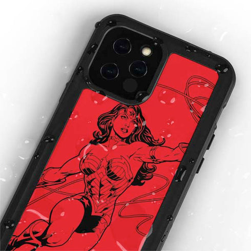 DC Comics Wonder Woman Comic Pop iPhone 12 Pro Waterproof Case