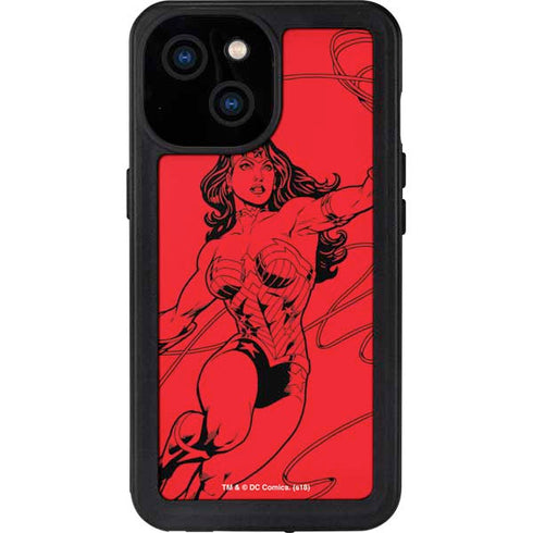 DC Comics Wonder Woman Comic Pop iPhone 13 Mini Waterproof Case