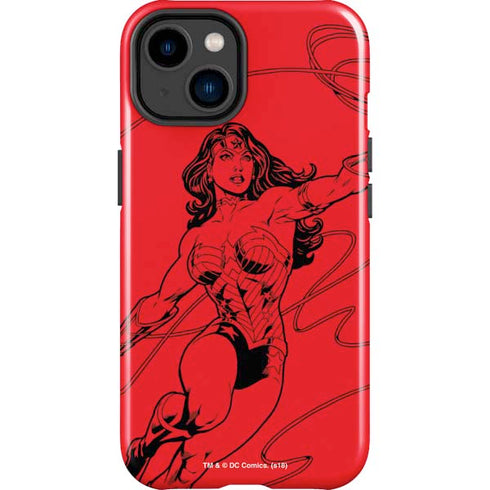 DC Comics Wonder Woman Comic Pop iPhone 15 Plus Impact Case