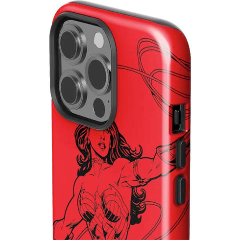 DC Comics Wonder Woman Comic Pop iPhone 15 Pro Impact Case