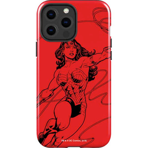 DC Comics Wonder Woman Comic Pop iPhone 15 Pro Max Impact Case