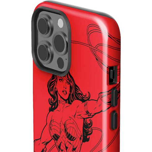 DC Comics Wonder Woman Comic Pop iPhone 15 Pro Max Impact Case