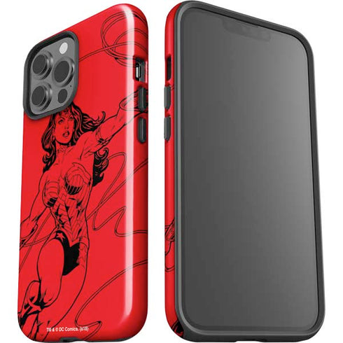 DC Comics Wonder Woman Comic Pop iPhone 15 Pro Max Impact Case