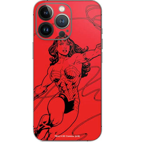 DC Comics Wonder Woman Comic Pop iPhone 14 Pro Skin
