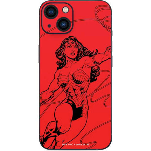 DC Comics Wonder Woman Comic Pop iPhone 14 Skin