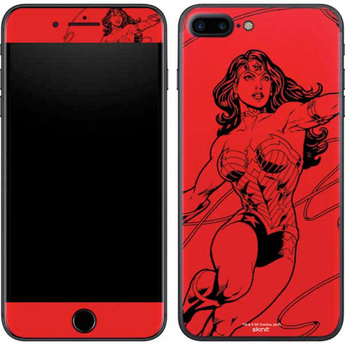 DC Comics Wonder Woman Comic Pop iPhone 8 Plus Skin