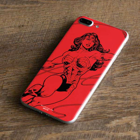 DC Comics Wonder Woman Comic Pop iPhone 8 Plus Skin
