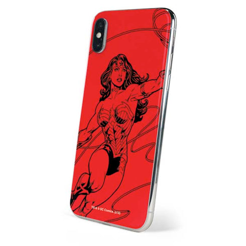 DC Comics Wonder Woman Comic Pop iPhone X Skin