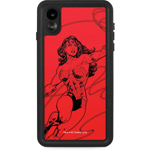DC Comics Wonder Woman Comic Pop iPhone XR Waterproof Case