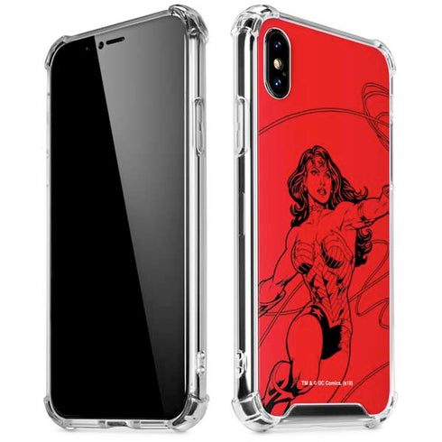 DC Comics Wonder Woman Comic Pop iPhone XS Max Clear Case