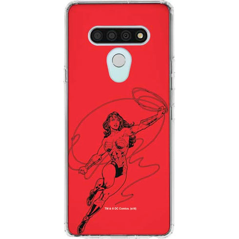 DC Comics Wonder Woman Comic Pop LG Stylo 6 Clear Case