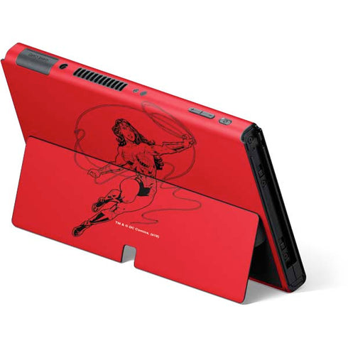 DC Comics Wonder Woman Comic Pop Nintendo Switch OLED (2021) Skin