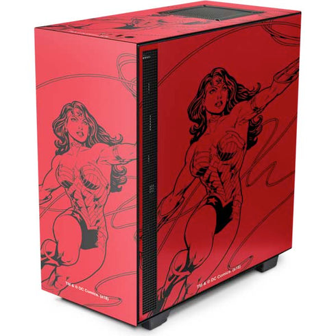 DC Comics Wonder Woman Comic Pop NZXT H510 Compact ATX Mid-Tower Case Skin