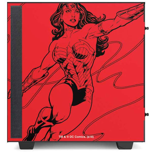 DC Comics Wonder Woman Comic Pop NZXT H510 Compact ATX Mid-Tower Case Skin
