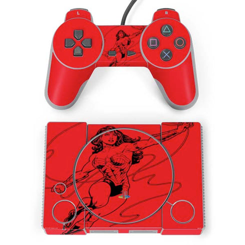 DC Comics Wonder Woman Comic Pop PlayStation Classic Bundle Skin