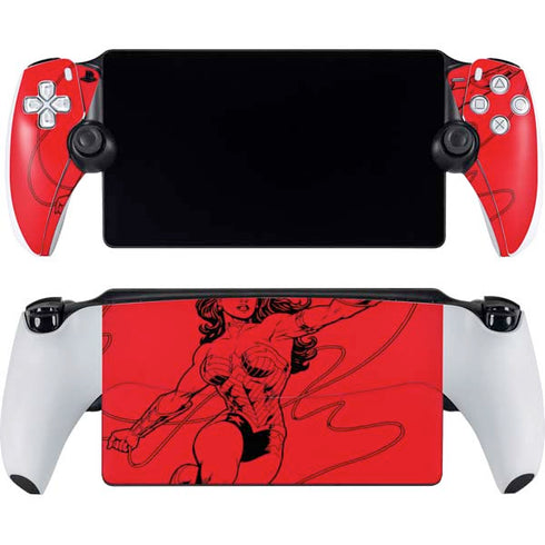 DC Comics Wonder Woman Comic Pop PlayStation Portal Remote Player Skin