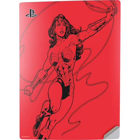 DC Comics Wonder Woman Comic Pop PS5 Digital Edition Console Skin