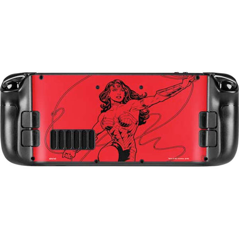 DC Comics Wonder Woman Comic Pop Steam Deck Handheld Gaming Computer Skin