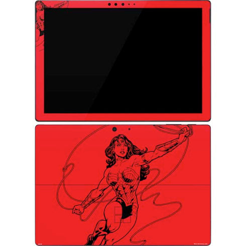 DC Comics Wonder Woman Comic Pop Surface Pro 7 Skin