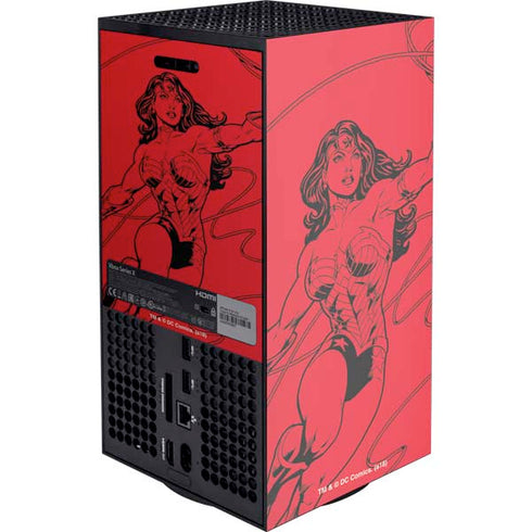 DC Comics Wonder Woman Comic Pop Xbox Series X Console Skin