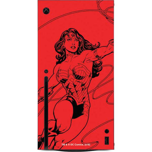 DC Comics Wonder Woman Comic Pop Xbox Series X Console Skin