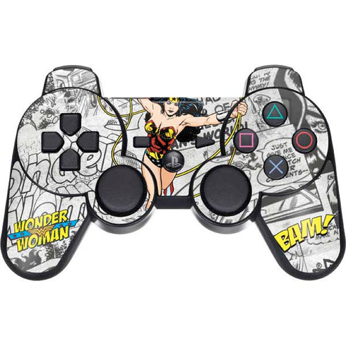 DC Comics Wonder Woman Classic Action Pose PS3 Dual Shock wireless controller Skin