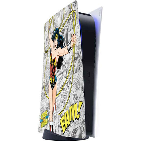 DC Comics Wonder Woman Classic Action Pose PS5 Digital Edition Console Skin