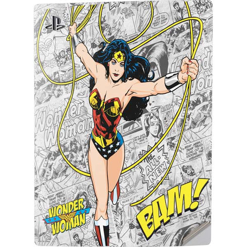 DC Comics Wonder Woman Classic Action Pose PS5 Digital Edition Console Skin