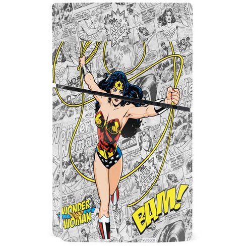 DC Comics Wonder Woman Classic Action Pose PS5 Slim Disk Bundle Skin