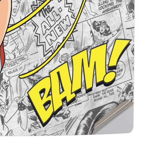 DC Comics Wonder Woman Classic Action Pose PS5 Slim Digital Edition Console Skin