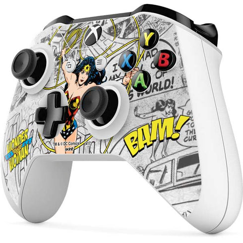 DC Comics Wonder Woman Classic Action Pose Xbox One S All-Digital Edition Bundle Skin